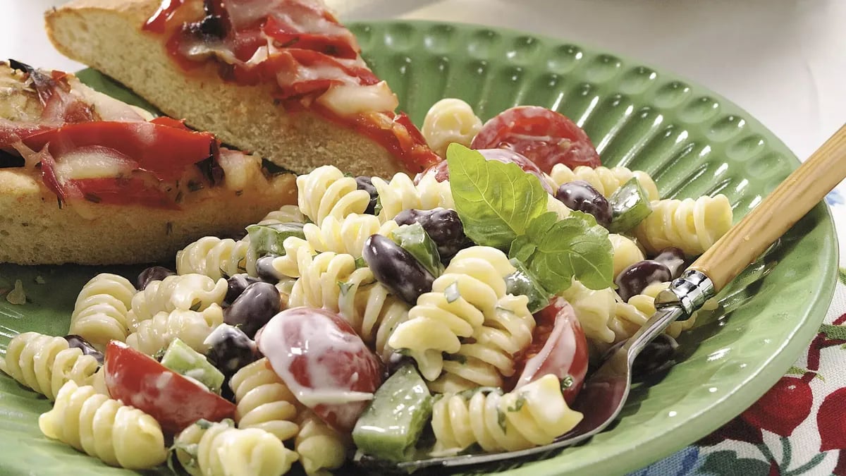 Creamy Pasta-Bean Salad