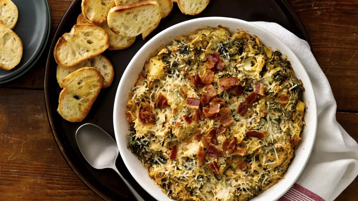 Spicy Spinach Artichoke Dip