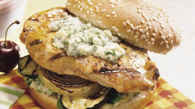 Chicken Sandwiches with Gremolata Mayonnaise