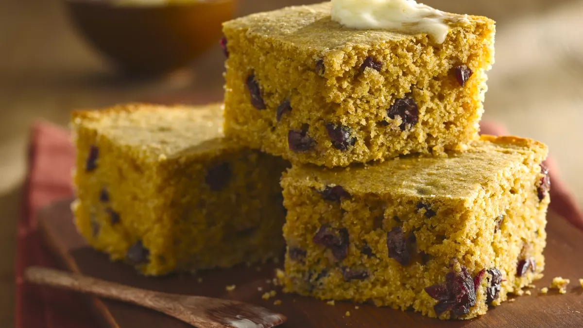 Whole Wheat Maple-Cranberry Cornbread