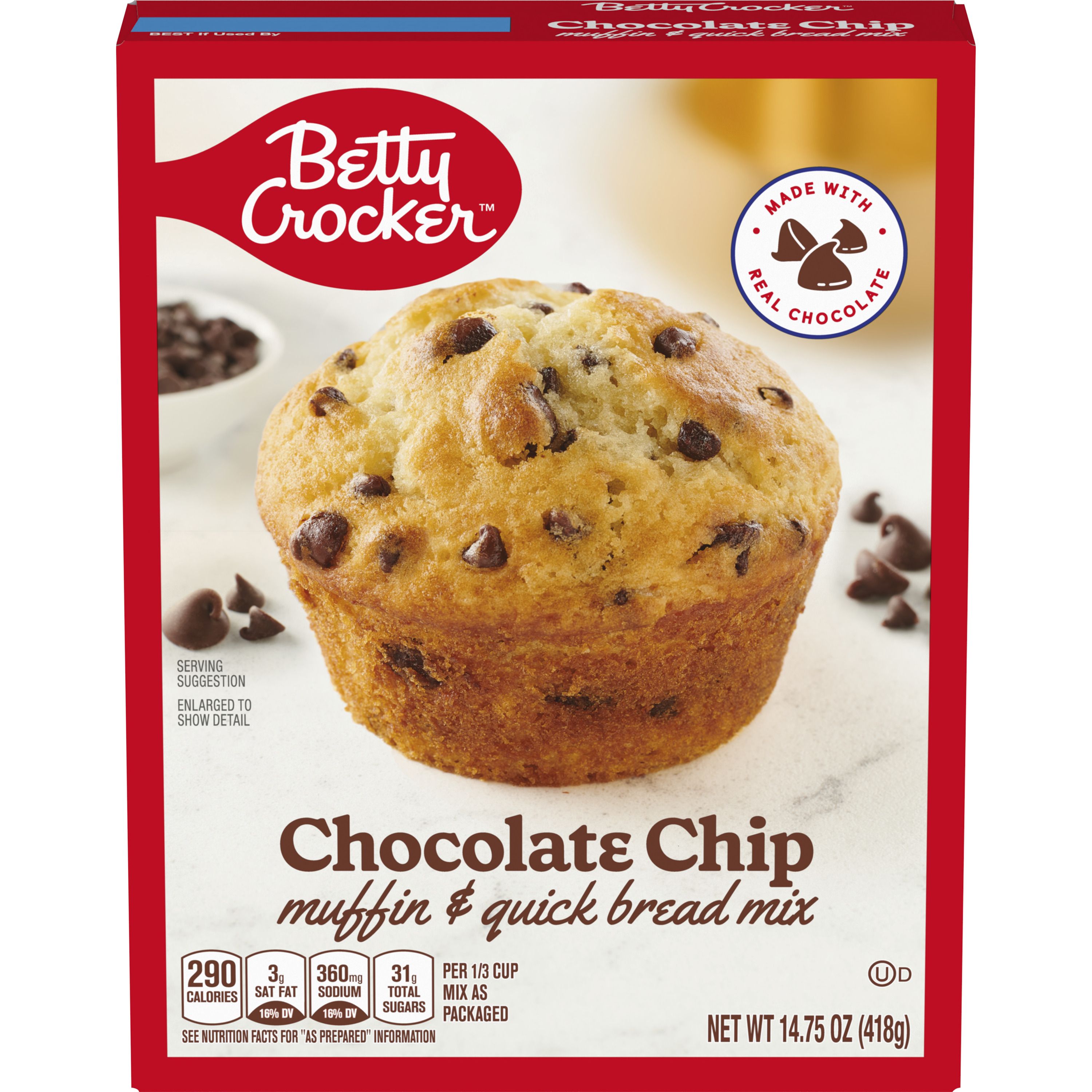 Betty Crocker™ Chocolate Chip Box Muffin Mixes - Front