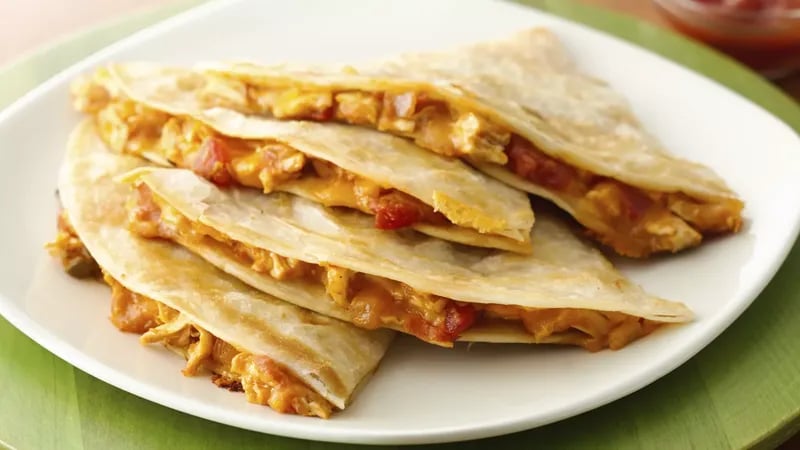 Chicken and Squash Quesadillas