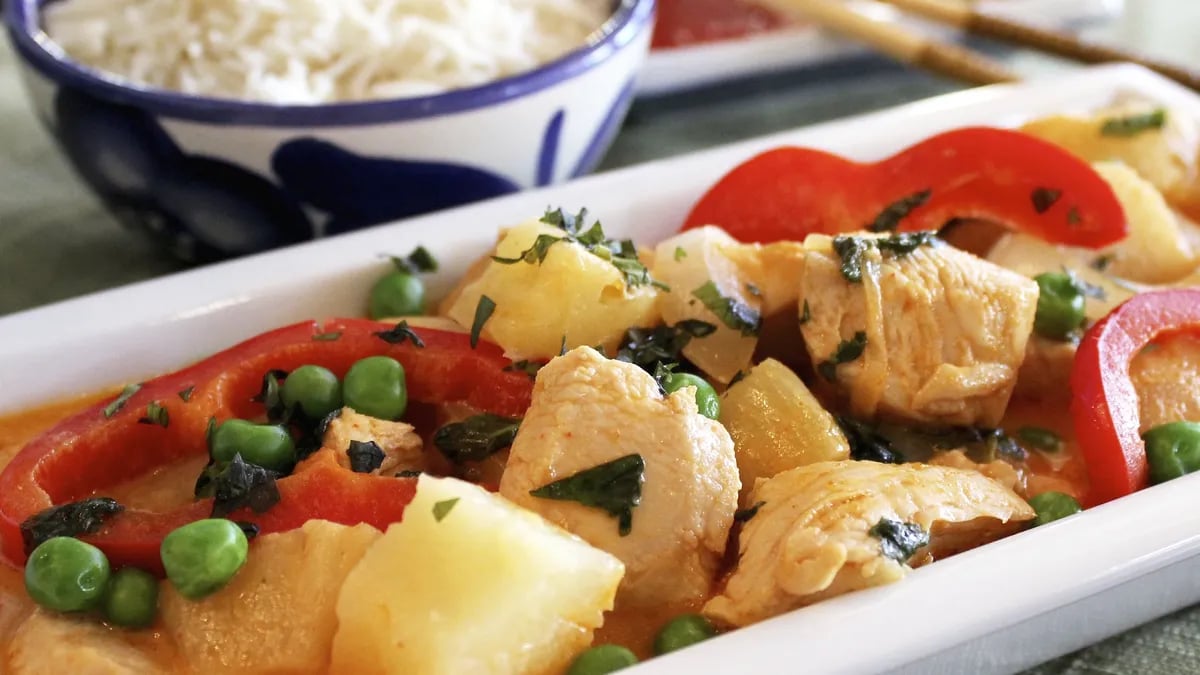 Thai Pineapple Red Curry Chicken