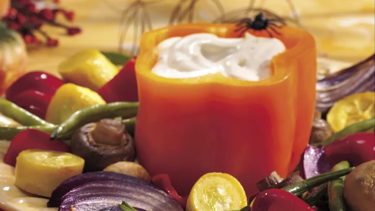 Roasted Vegetables with Spicy Aïoli Dip