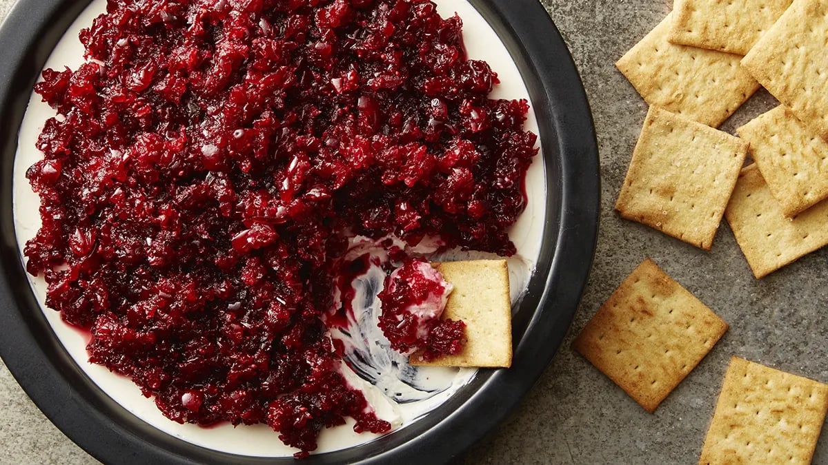 Cranberry Jalapeño Cream Cheese Dip