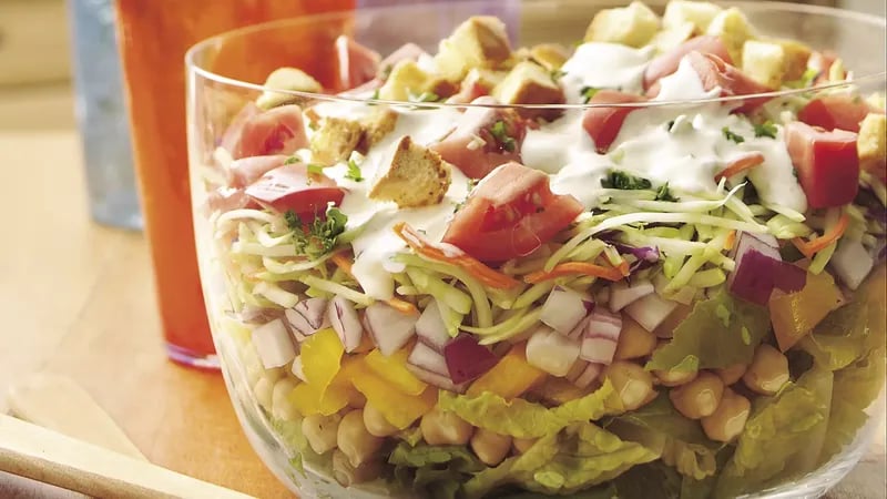 Layered Ranch Salad