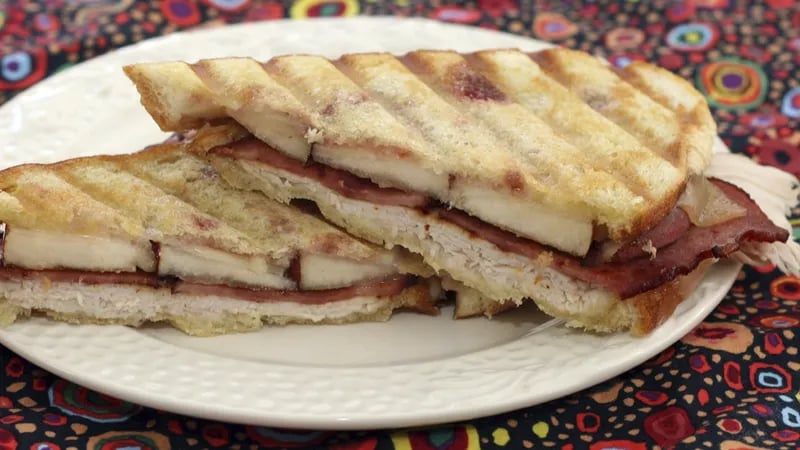 Turkey, Pear and Raspberry Panini