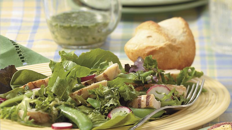 Chicken, Sugar Snap Pea and Radish Salad