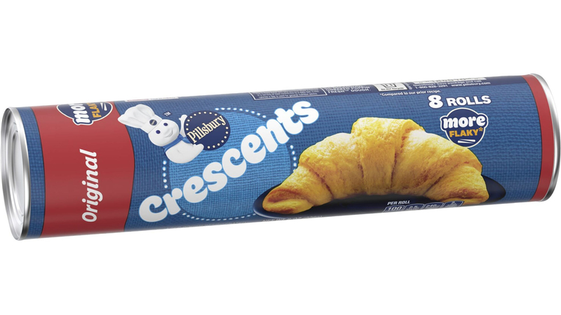 Pillsbury Original Refrigerated Crescent Rolls, Buttery and Flaky, No High Fructose Corn Syrup, No Artificial Colors, 8 Rolls, 8 oz - Pillsbury