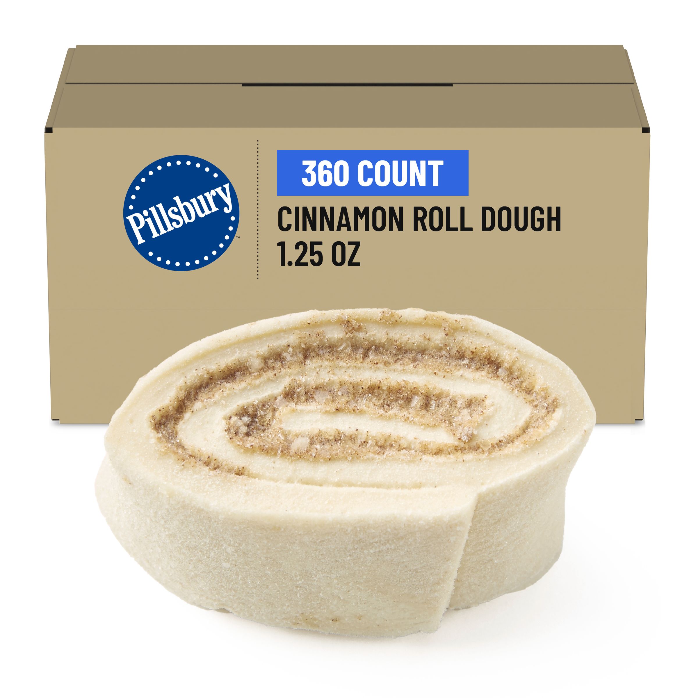  Case Optimized Hero Pillsbury Best Frozen Cinnamon Roll Dough Bulk Cinnamon 360/1.25 OZ