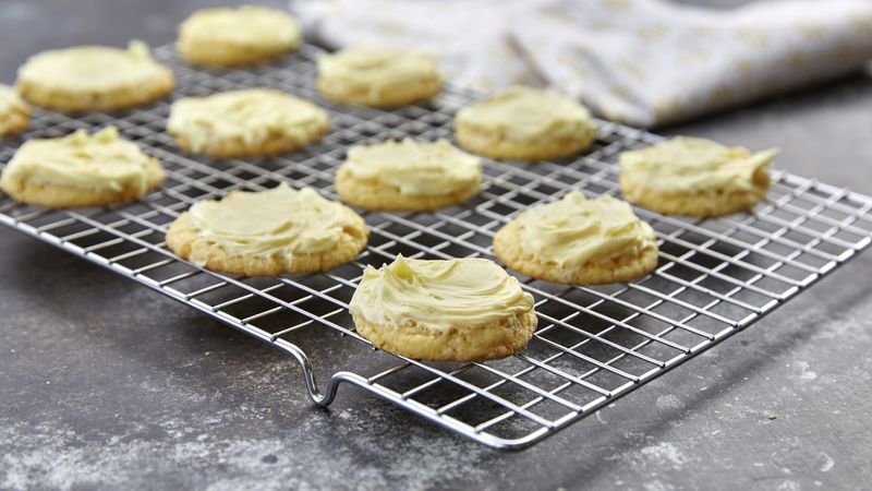 Frosted Cake Mix Lemon Cookies