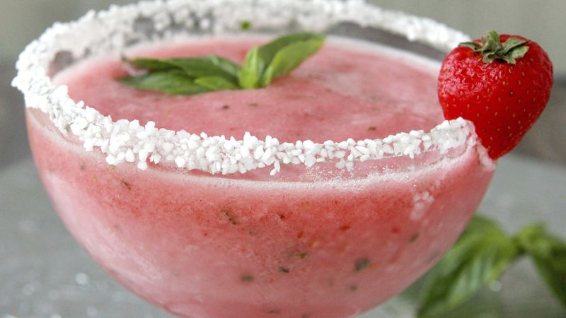 Strawberry Basil Margaritas