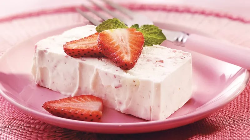 Strawberry Angel Semifreddo