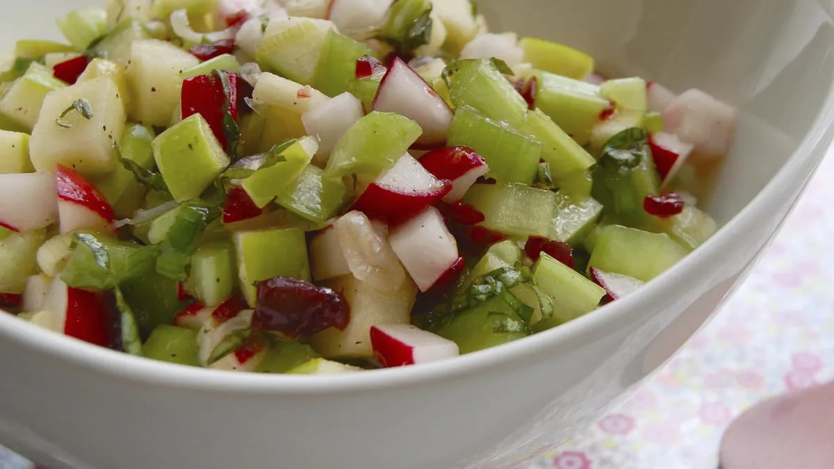 Apple, Radish and Celery Salsa