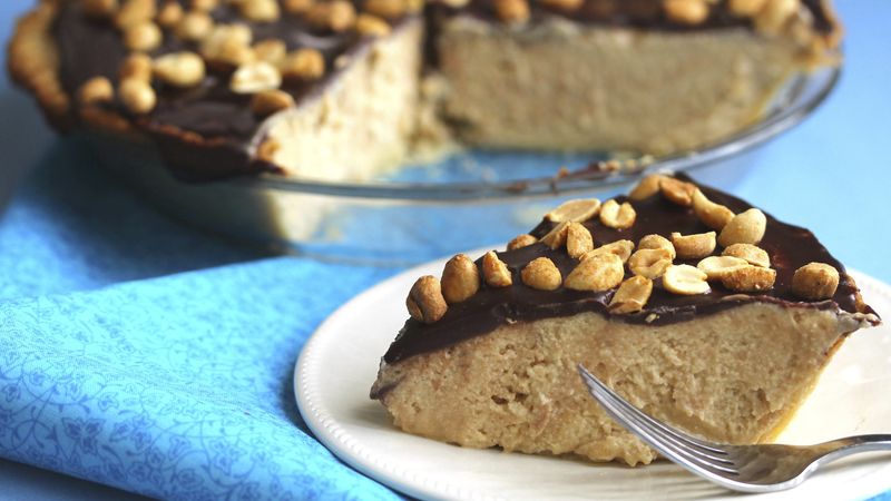 Chocolate Ganache-Peanut Butter Pie