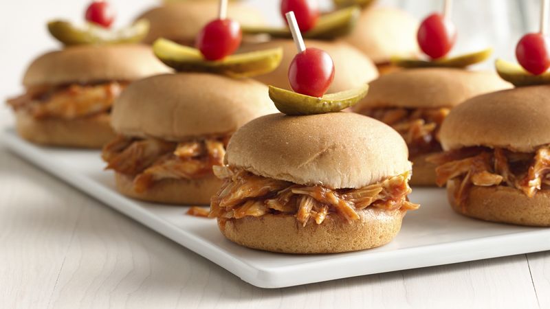 Barbecue Chicken and Squash Sliders