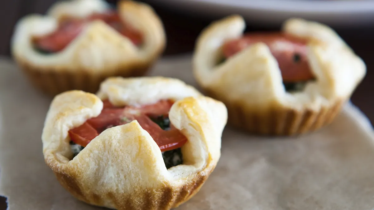 Spinach Tomato Mini Pies