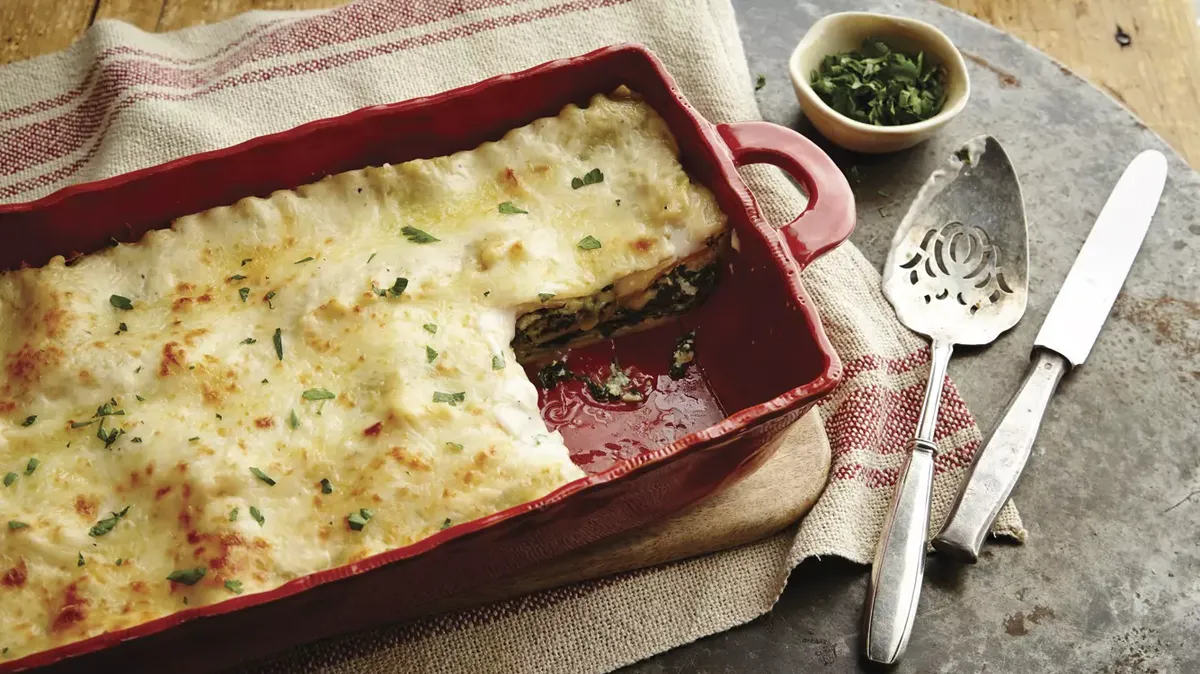 Creamy Spinach Lasagna