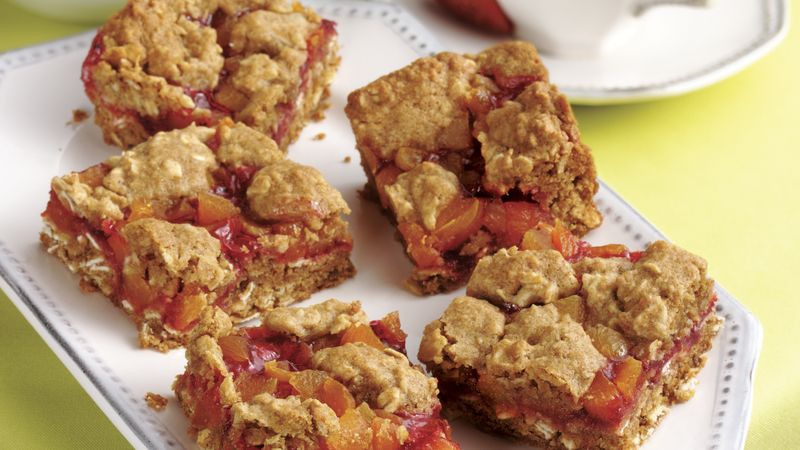Strawberry-Apricot-Oat Squares