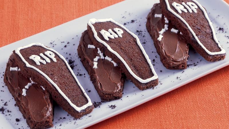 Coffin Shaped Brownies