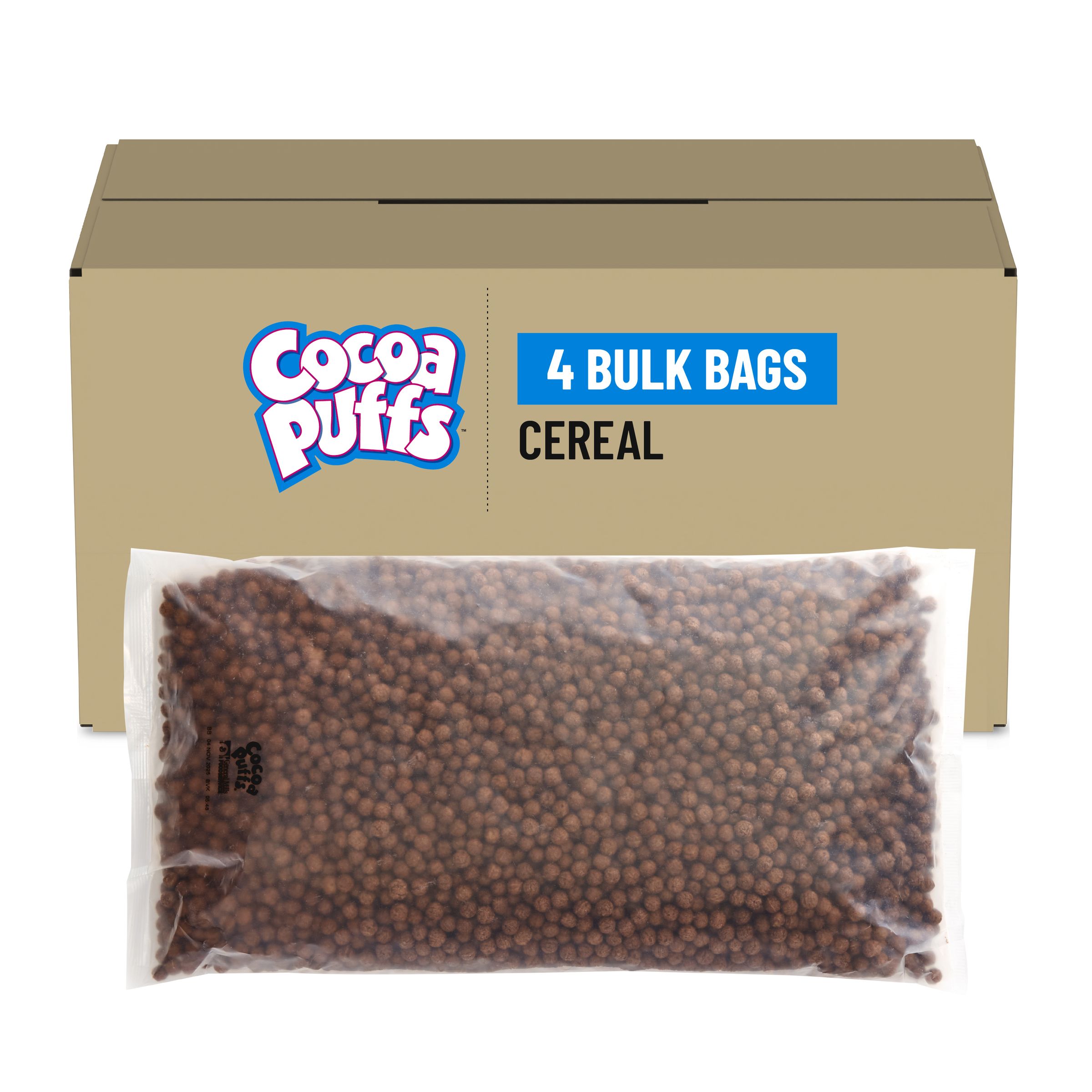  Case Optimized Hero Cocoa Puffs Cereal Bulk Bag 4/35 OZ