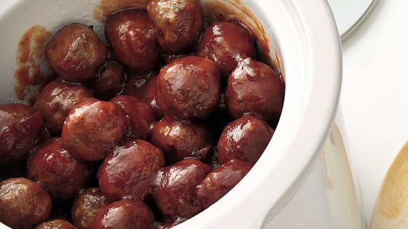 Slow-Cooker Cranberry Barbecue Meatballs