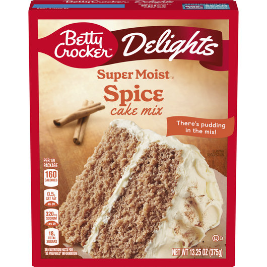Betty Crocker Delights Super Moist Spice Cake Mix 13.25 oz