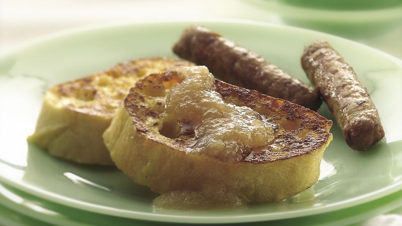 French Toast with Gingered Applesauce