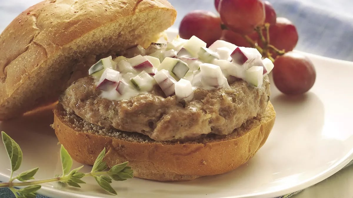 Greek Turkey Burgers