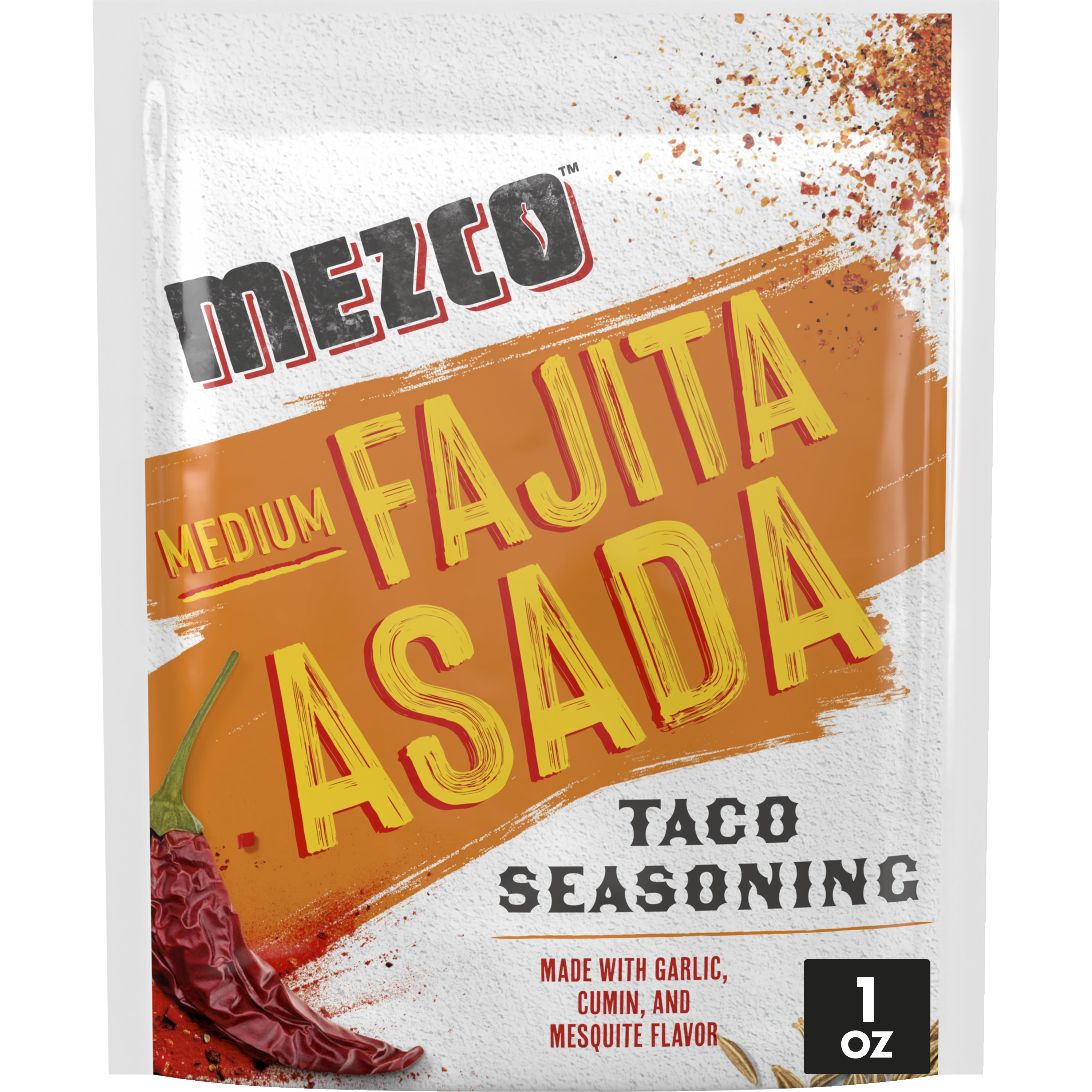 Mezco Taco Seasoning, Medium Fajita Asada Flavor, Great with