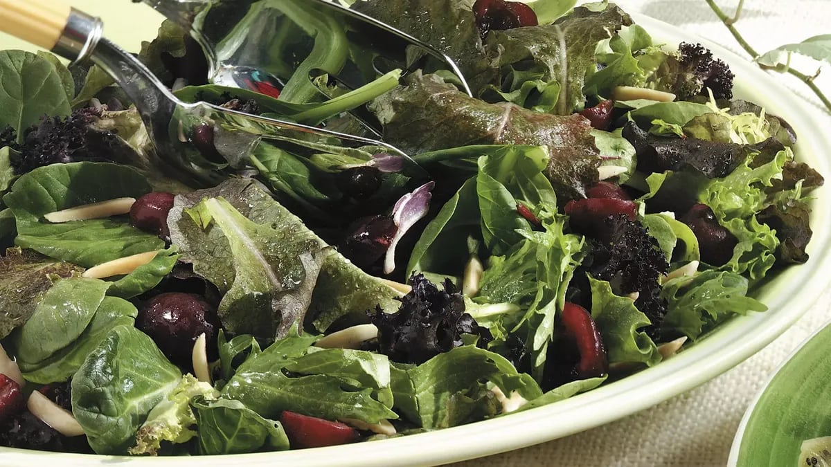 Cherry-Baby Greens Salad