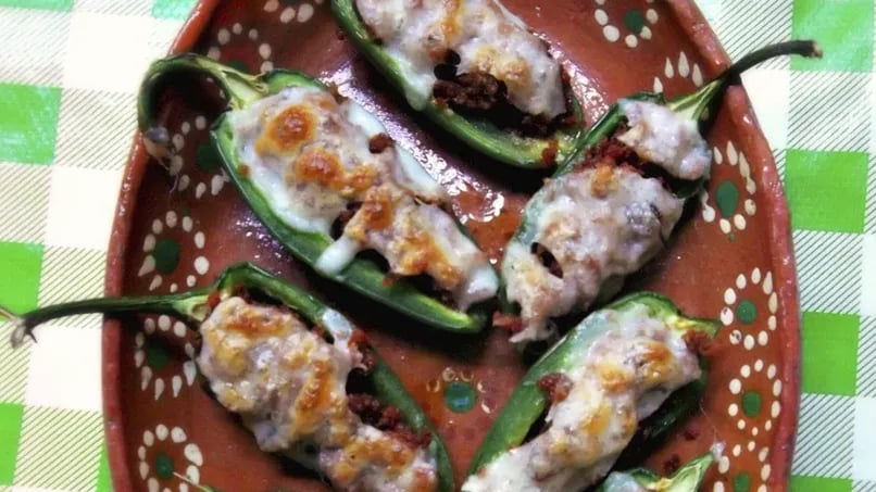 Jalapeños Stuffed with Chorizo and Cheese