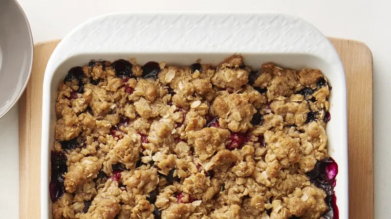 Easy Double Berry Crisp