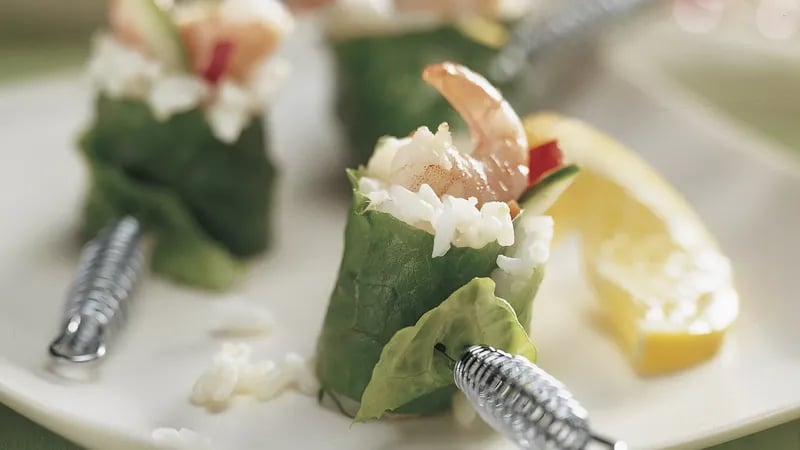 Lemon Shrimp California Rolls