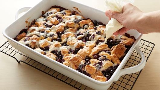 Sheet Pan Cherry-Lemon Cinnamon Roll Bake