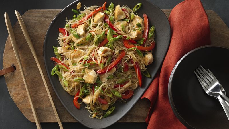 Singapore Noodles with Chicken