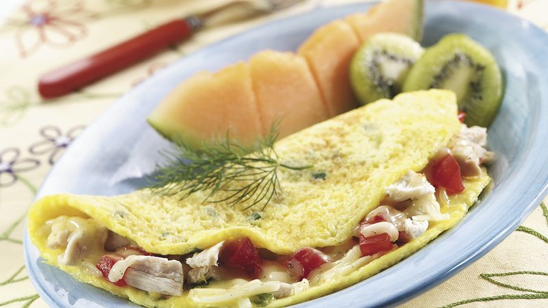 Dilly Chicken Omelet