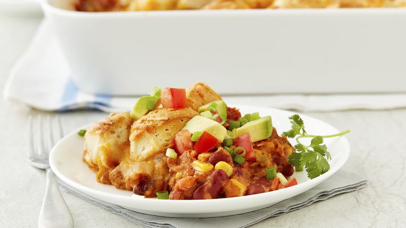 Biscuit-Topped Cowboy Casserole
