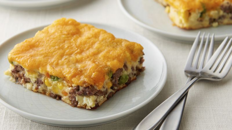 Impossibly Easy Cheeseburger Pie (Crowd Size)