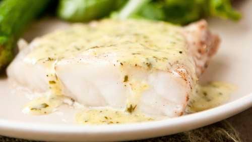 Grouper with Lemon Basil Cream Sauce