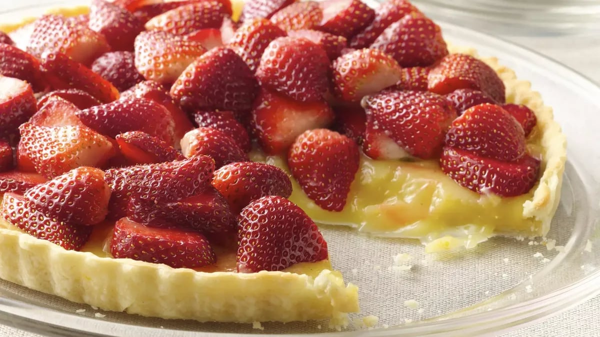 Meyer Lemon and Strawberry Tart