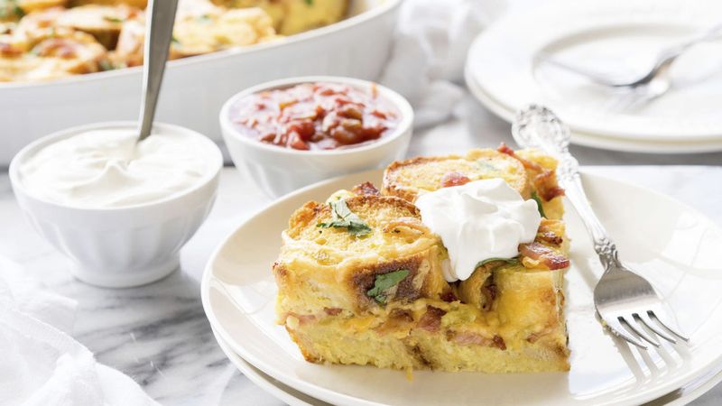 Bacon and Cheese French Toast Bake