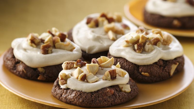 Nutty Chocolate-Irish Cream Cookies