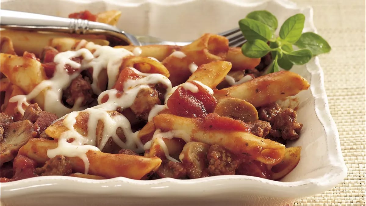 Italian Pasta and Beef Bake