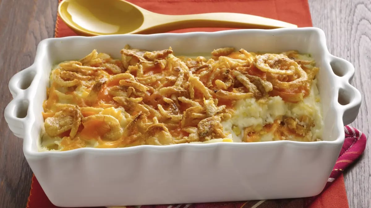 Crunchy Onion Potato Bake