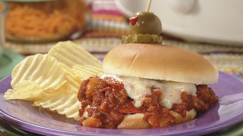 Slow-Cooker Pizza Joes
