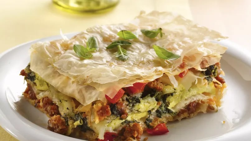 Phyllo Egg Breakfast Torta