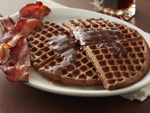 Oat Stout Brownie Waffles