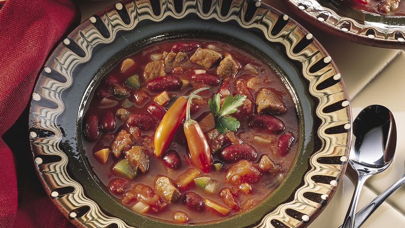 Slow-Cooked Chili Soup