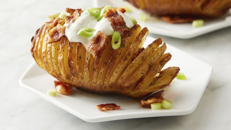 Air Fryer Mini Hasselback Potatoes - Courtney's Sweets